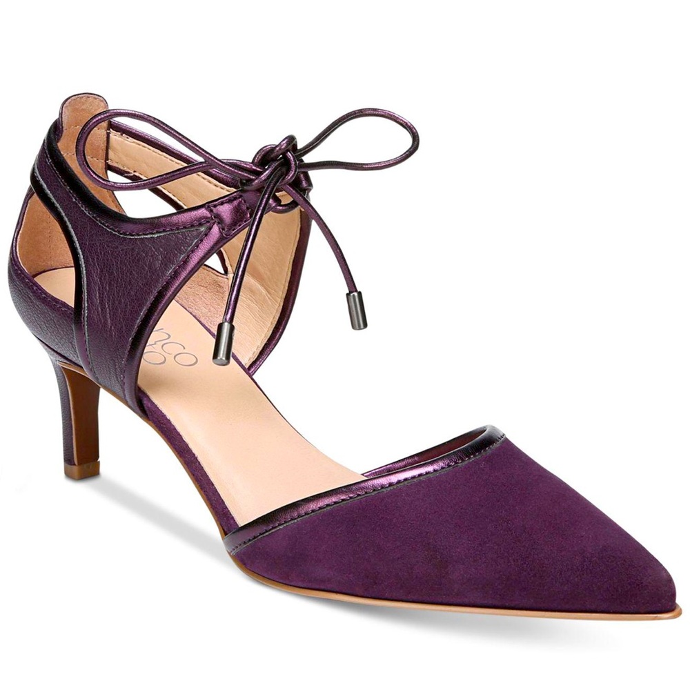 Franco Sarto Pointed Toe Tie Heel